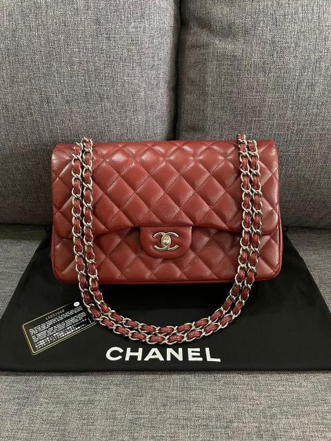 Sell Chanel Classic Jumbo Double Flap In Dark Rouge Caviar